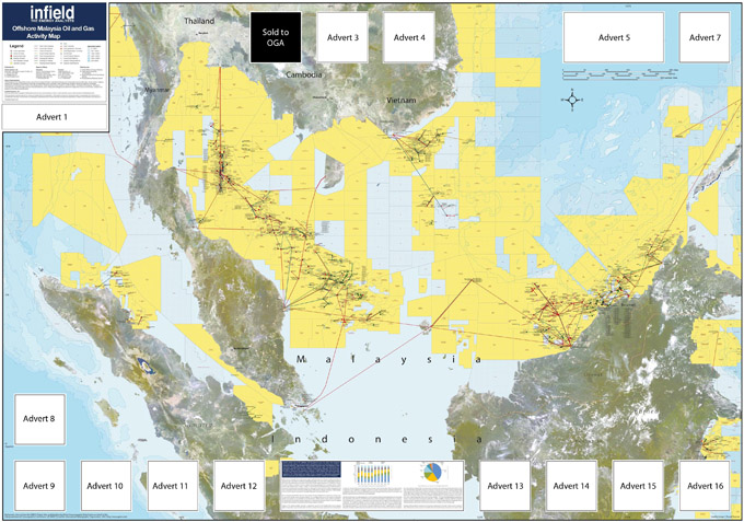 Offshore Malaysia Oil And Gas Activity Map